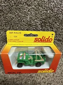 Solido 1/43 Scale No.1331 Jeep Rallye - Green - Boxed - Picture 1 of 3