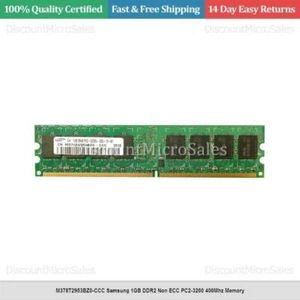 M378T2953BZ0-CCC Samsung 1GB DDR2 Non ECC PC2-3200 400Mhz Memory - Picture 1 of 1