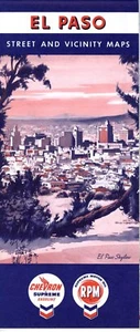 1959 Chevron Road Map: El Paso NOS - Picture 1 of 1