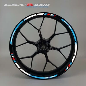 Calcomanías reflectantes de rueda de motocicleta GSX-R1000 pegatinas de llanta para suzuki gsxr 1000 - Imagen 1 de 6