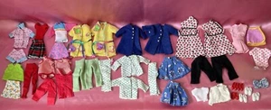 43 LOT Vintage Barbie Little Sister Skipper and Stacie Sized Clone Clothes Shoes - Picture 1 of 6