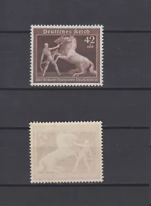 GERMAN REICH 1939 Sixt Brown Ribbon Mint ** B145 (Mi.699) - Picture 1 of 1