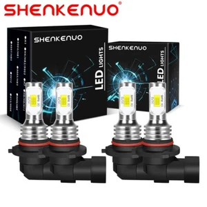 Xenon White LED Headlights Bulbs Kit for Chevy Silverado 1500 2500 HD 1999-2006 - Picture 1 of 11