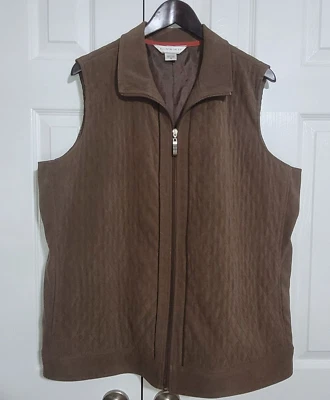 Allison Daley Brown Zip up Vest Size 18 - Image 1 of 4