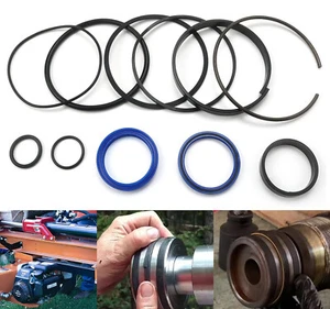 11Pcs Hydraulic Log Splitter Cylinder Seal Kit For 4.0"Bore x 1.75"Rod Cylinder - Picture 1 of 10