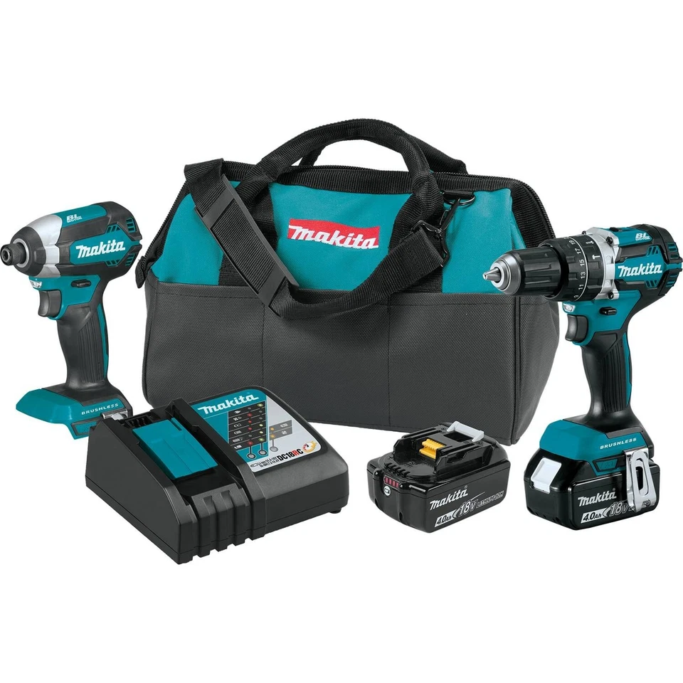 Makita XT269M 18V LXT Lithium‑Ion Brushless Cordless 2‑Pc. Combo Kit (4.0Ah) - Image 1 of 1
