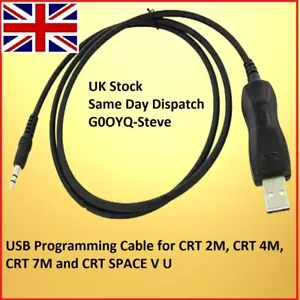 USB Programming Cable for CRT 2M, CRT 4M, CRT 7M and CRT SPACE V U Fast Post - Picture 1 of 2