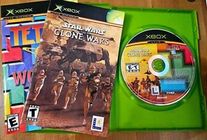 Star Wars The Clone Wars & Tetris Worlds (Microsoft Xbox) CIB completo con manuali - Foto 1 di 3