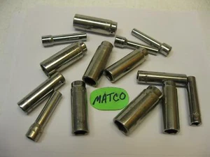 Matco tools 1/4 drive DEEP 6 point sockets metric and sae SOLD EACH Nice! - Picture 1 of 2
