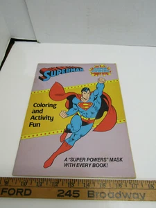 OLD VINTAGE SUPERMAN COLORING AND ACTIVITY BOOK UNUSED SUPER POWER - Picture 1 of 2