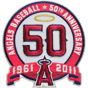 2011 Anaheim Angels 50th Anniversary Season Logo Patch Jersey Sleeve MLB - Picture 1 of 2