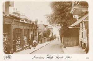 (cb03) Seaview High Street 1918 Repro - Isle of Wight Postcard - Picture 1 of 2