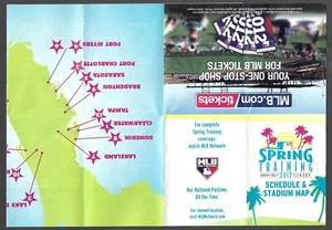 2012 FLORIDA GRAPEFRUIT LEAGUE MLB.com Spring Training POCKET SCHEDULE NM+ - Picture 1 of 1