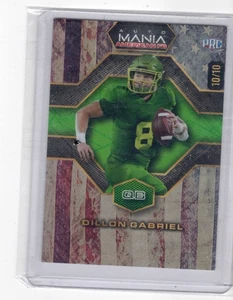 Dillon Gabriel 2024 Auto Mania American Color Match Cristal Verde 10/10 - Imagen 1 de 2
