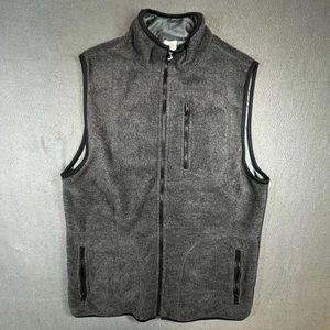 Old Navy Men Vest Reversible NWT Fleece Nylon Gray Size 16 XL Full Zip Pockets - Picture 1 of 13