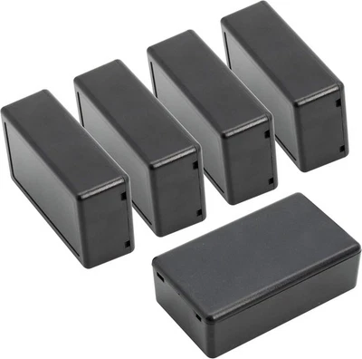 LeMotech Project Box, 5 Pieces ABS 2.8 x 1.7" x 0.9"(5pc), Black  - Image 1 of 4