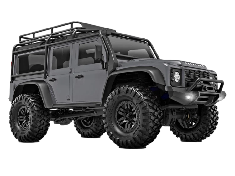 1:18/ Traxxas 97054-1-SLVR, Traxxas Land Rover Defender Crawler, Silbergrau, RTR - Bild 1 von 4