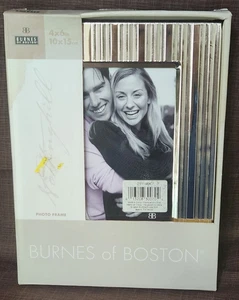 Burnes of Boston Hemmingway Silber 4x6 Bilderrahmen - Neu in Box - Bild 1 von 10