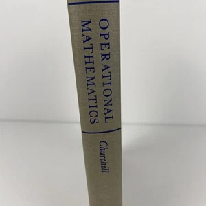 Operational Mathematics, Ruel V. Churchill ©1958 • Second Edition • McGraw-Hill - Foto 1 di 18