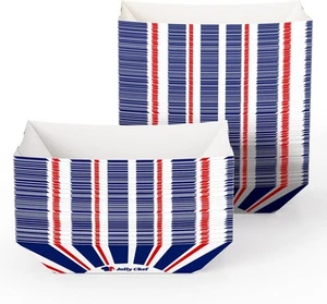 250 Pack 1/4 Lb Paper Food Trays, Mini Disposable Food Boat, Small Paper Food Se - Picture 1 of 7