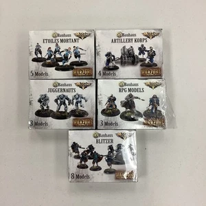 WARZONE RESSURECTION mutant chronicles lot of 5 miniatures NIB ng716 - Picture 1 of 7