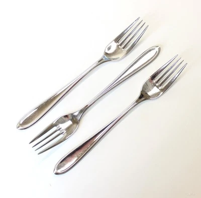3 Three WMF Cromargan Artisan Stainless Steel  Dinner Forks Glossy 18/10 Korea - Image 1 of 3