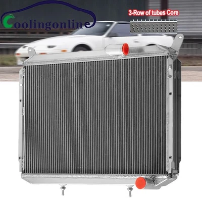 3-Row Aluminum Radiator Fit 1984 1985 1986 1987 1988 Nissan 300ZX Z31 VG30 - Image 1 of 4
