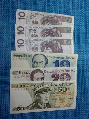 Poland assortment of 6 old  Banknotes  112325-24 - Image 1 of 4