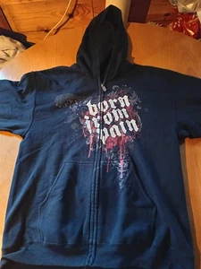 Born From Pain Zipper Hoodie Gr.L Hardcore Impericon Hatebreed Terror - Bild 1 von 4
