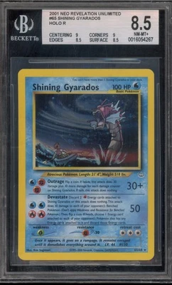 Pokemon Shining Gyarados Neo Revelation Unlimited Holo Secret Rare #65 BGS 8.5 - Image 1 of 2