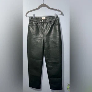 WILFRED Melina Cropped Deep Olive Kunstlederhose Größe 2 EUC mit kleinem Fehler* - Bild 1 von 9