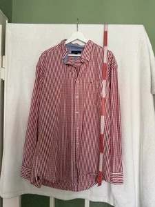 Tommy Hilfiger Herren Karo Hemd Langarm Gr.XXL Rot/Weiß Topzustand Oktoberfest - Bild 1 von 3