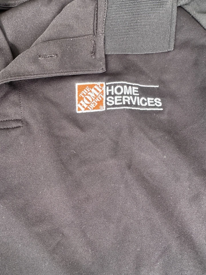 Camisa Home Depot Para Hombre XL Negra Empleado Manga Corta Ropa de Trabajo Home Depot Foto 1 de 4