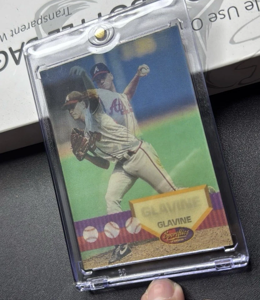 Tarjeta holográfica 1994 Sportflics 2000 #80 Tom Glavine Atlanta Braves BCCG10 gema Foto 1 de 3