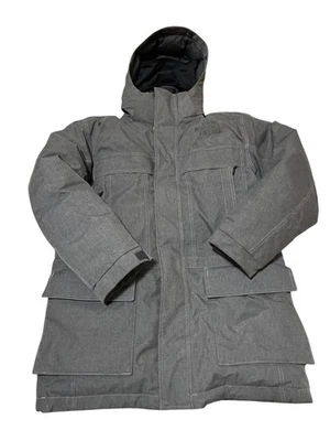 The North Face McMurdo Parka Mens Large Gray Hooded Down Hyvent Winter Coat - Image 1 of 4