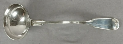 George B Foster Massachusetts Fiddle Thread Sterling Silver Ladle C.1840-1870 - Image 1 of 4