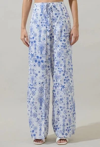 Neu mit Etikett Sugar Lips Azul Tropen Natur hohe Taille Wickelhose komplett gefüttert Größe Small - Bild 1 von 13