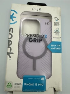 Speck Presidio2 Grip Case with MagSafe for Apple iPhone 15 PRO Soft Lilac - Picture 1 of 9