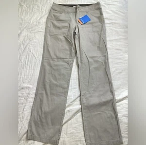 Columbia Pants 8 Long 8T Womens NWT Omni-Shade Willowdale Full Leg Khaki Pants - Picture 1 of 11