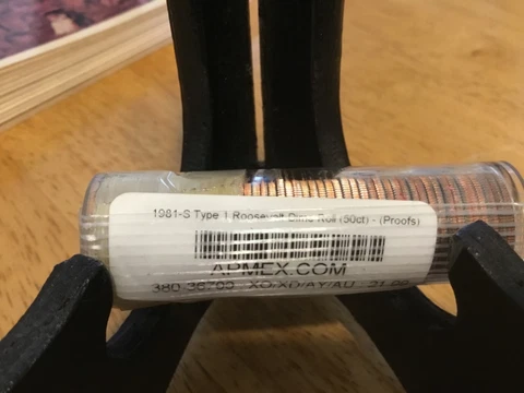 1981-S Type 1 Roosevelt Dime Roll 50 Proof Coins ! Cover