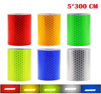 3M Reflective Safety Sticker Reflector Tape Car Night Traffic Safety Warning - Image 1 of 4