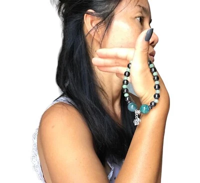 可调脉轮手链带治疗石和饰品瑜伽冥想手镯 — 第 1/4 张图片