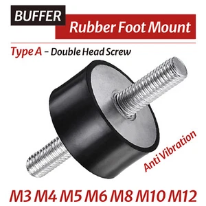 Rubber Mount Car Boat Bobbin Anti Vibration M3 M4 M5 M6 M8 - M12 Cylindrical / A - Picture 1 of 62