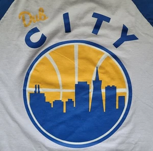 Camicia Bay Area Swag Dub City GOLDEN STATE WARRIORS manica 3/4 adulto taglia XL - Foto 1 di 11