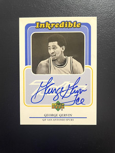 1999-00 Upper Deck Retro Inkredible George Gervin #GG Auto HOF VG - SEE