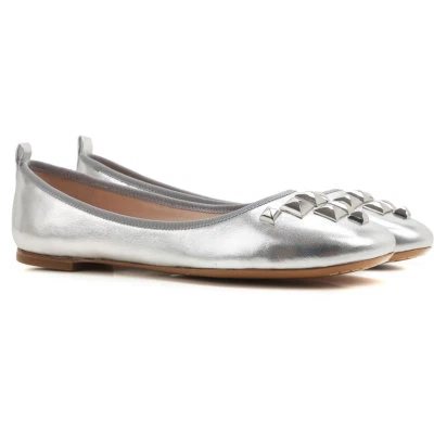 Marc Jacobs Cleo studded ballerina, Flats studded Cleo SILVER - Immagine 1 di 4