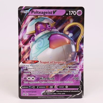 Pokemon Trading Card Polteageist V SWSH021 SWSH: Sword & Shield Promo Cards Holo - Image 1 of 2