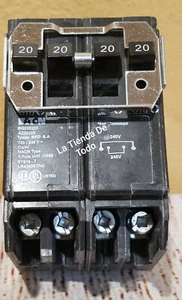 4 POLE 220V 20A CIRCUIT BREAKER INTERRUPTOR FOR EATON SYSTEMS FITS QB220220 READ - Picture 1 of 7