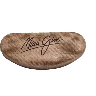 Estuche para gafas de sol Maui Jim accesorio de tela tejida marrón Foto 1 de 4