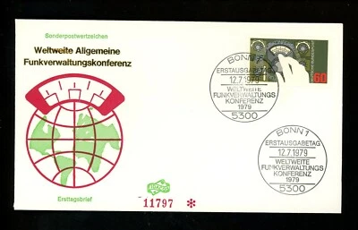 Postal History Germany FDC #1295 Radio media communications 1979 - Image 1 of 2